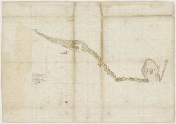 Karte des spanischen Forts in Tamsui, später der VOC